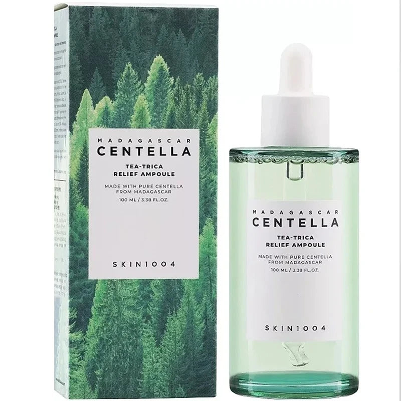 Korean Centella, pore-minimizing fresh, brightening, intensive ampoule for facial pore care, soothing skin care serum.