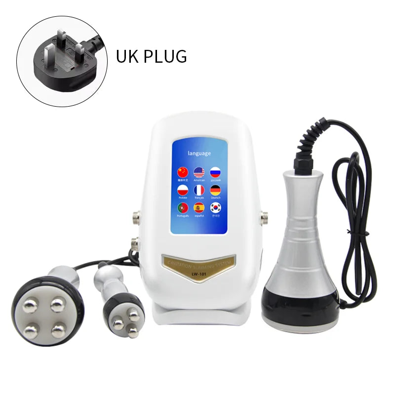 Máquina de radiofrecuencia para masaje corporal y facial por cavitación ultrasónica de 40K