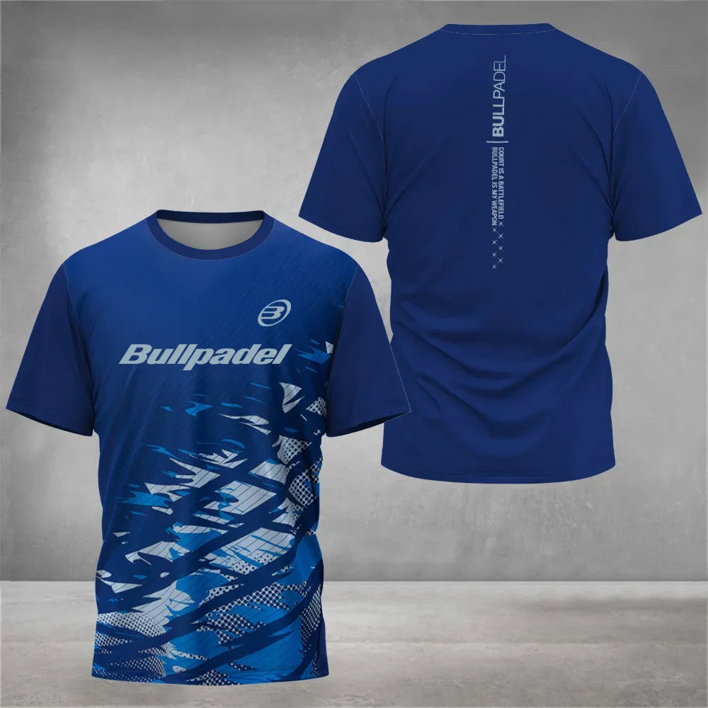 Men's Cool Padel Breathable Short-Sleeve Tennis T-Shirt, Quick-Drying, Ideal for Summer.