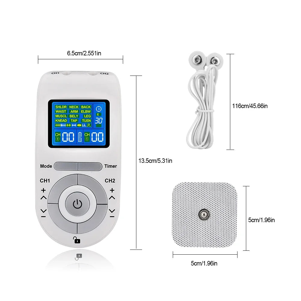 Estimulador muscular eléctrico TENS, acupuntura EMS