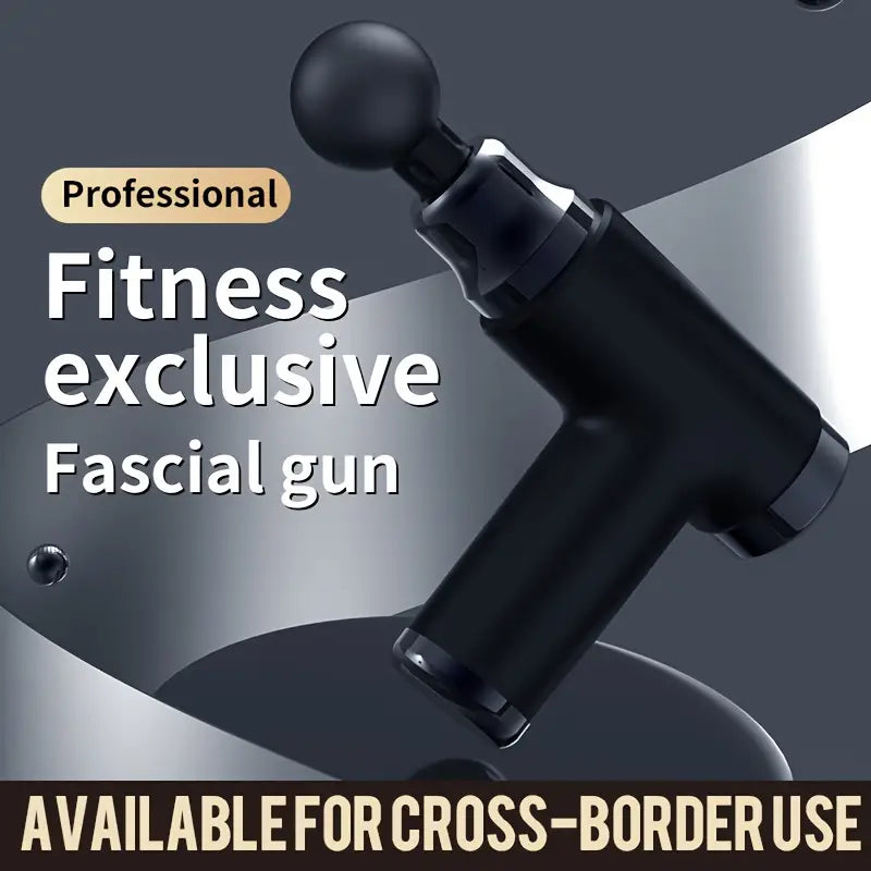 mini pistola de masaje portátil - Masajeador muscular de tejido profundo (Negro)