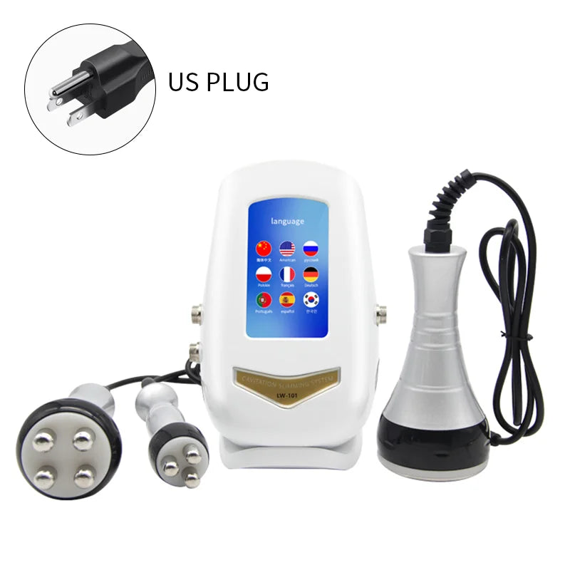 Máquina de radiofrecuencia para masaje corporal y facial por cavitación ultrasónica de 40K