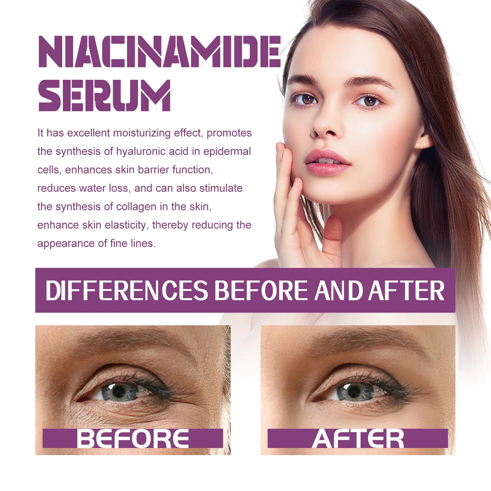 Concentrado antiedad con 20 % de niacinamida B3 para combatir la decoloración y minimizar los poros dilatados. Sin perfume ni parabenos. 20 ml.