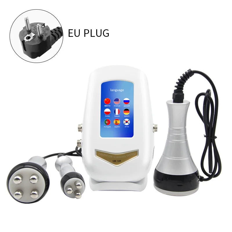 Máquina de radiofrecuencia para masaje corporal y facial por cavitación ultrasónica de 40K